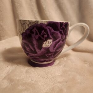 PORTOBELLO BY INSPIRE PURPLE FLORAL CUP MUG